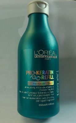шампунь для поврежденных волос Loreal Pro-Keratin Refill