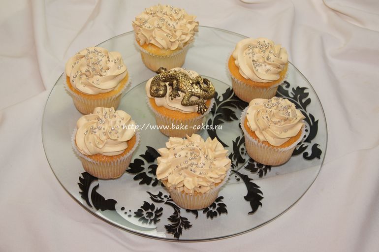 Ванильные капы с карамельным кремом