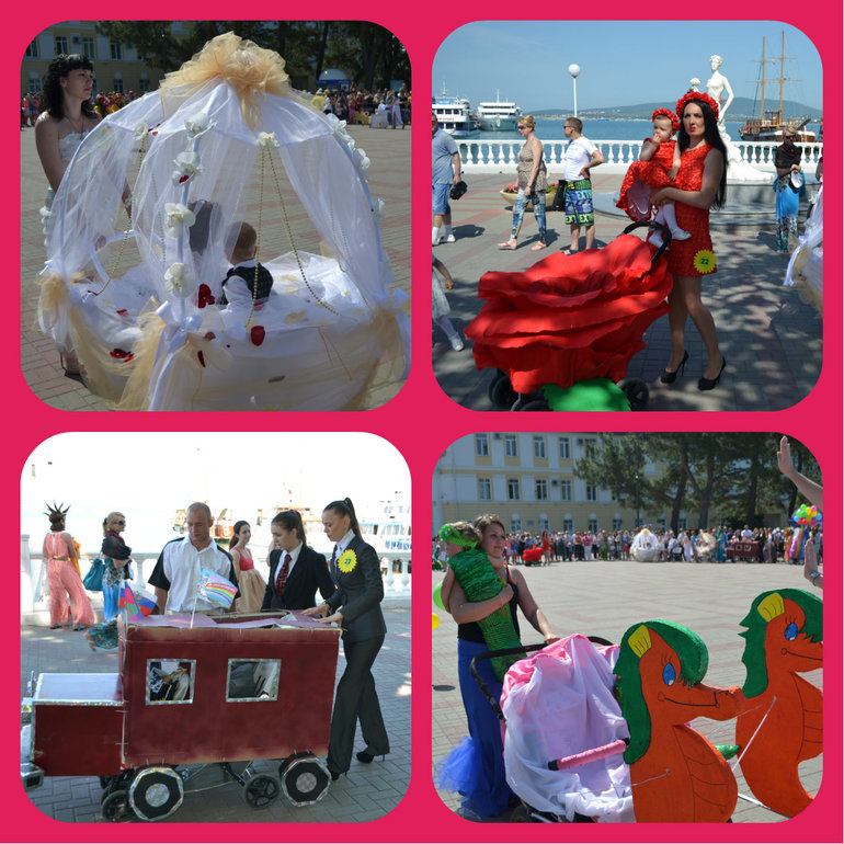 Парад колясок в Геленджике.