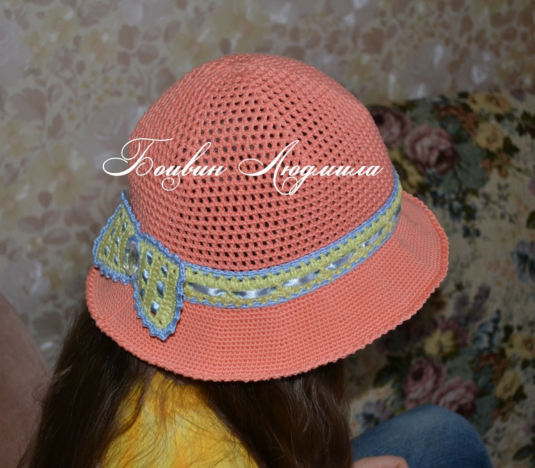Шляпка крючком