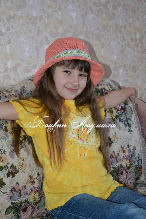 Шляпка крючком