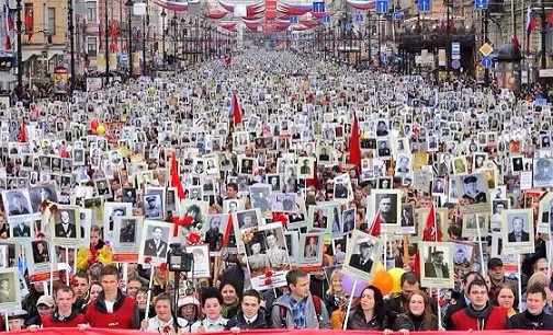 "Бессмертный полк" - 9 мая 2014 г. Санкт-Петербург.