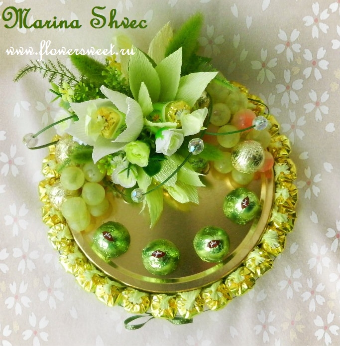 Весенний тортик с печеньем