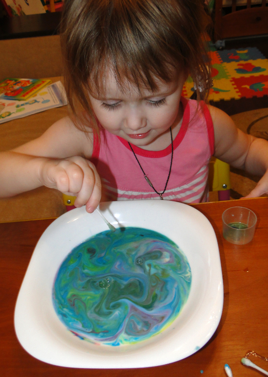 Рисуем на молоке