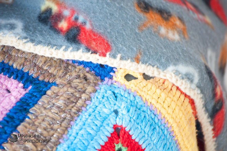 Плед из остатков