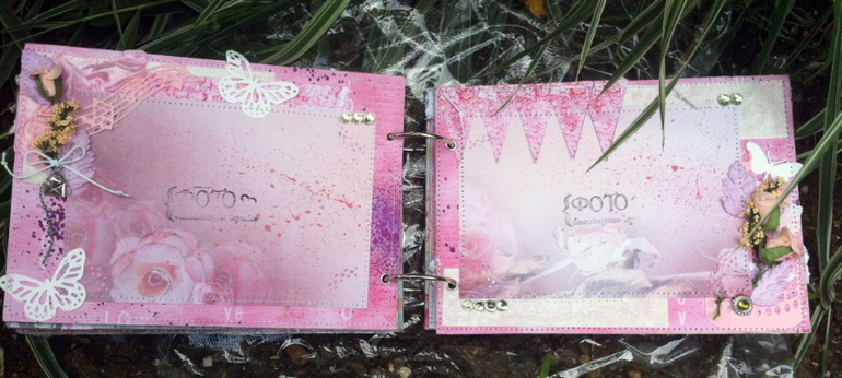 Розово-бирюзовый альбомчик!