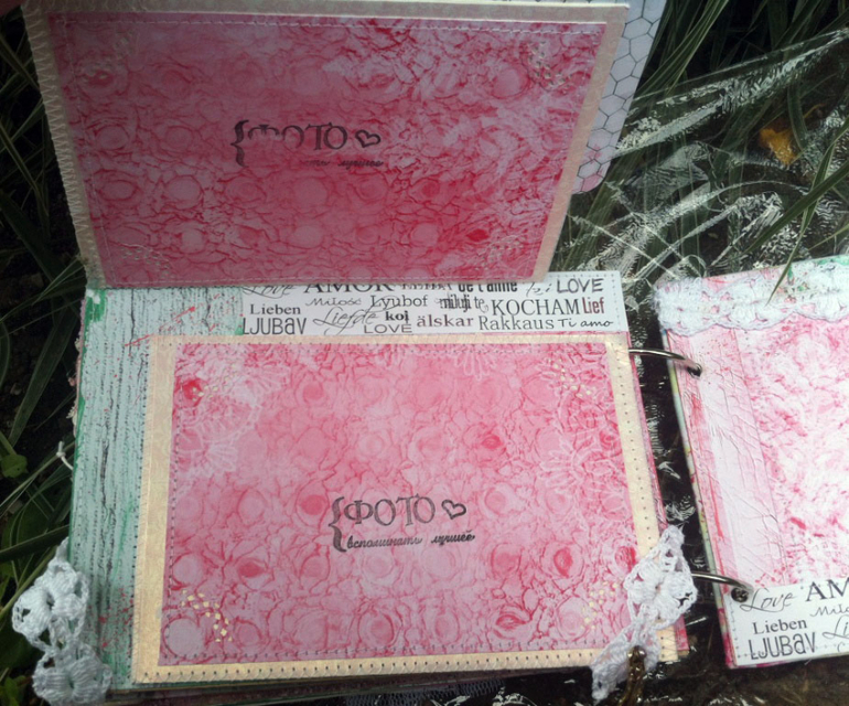 Розово-бирюзовый альбомчик!