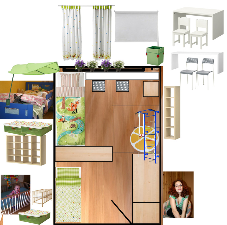 Детская для двоих в стиле икея. Как?