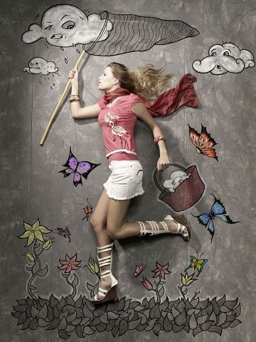 Креативные рисунки на асфальте от Нитина Камблекара.