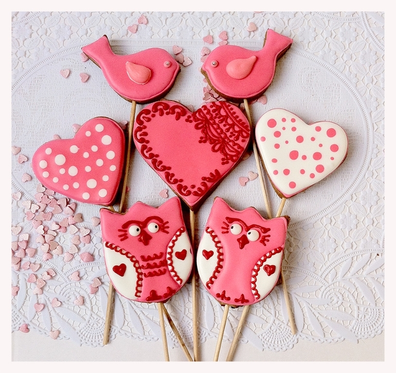 Имбирные расписные пряники ко Дню всех влюбленных и 23 февраля!!