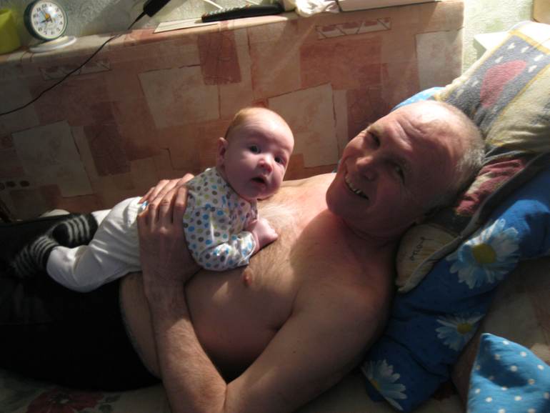 в гостях у моих родителей)