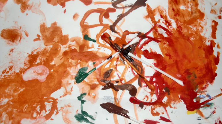 Рисуем ватными палочками