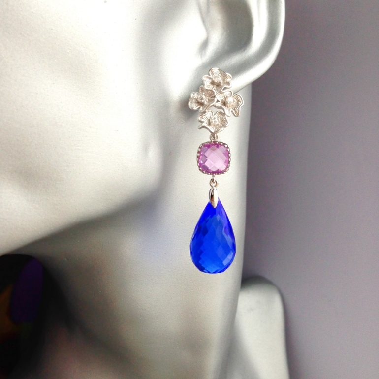 Мои новинки с жемчугом, топазами и аметистами