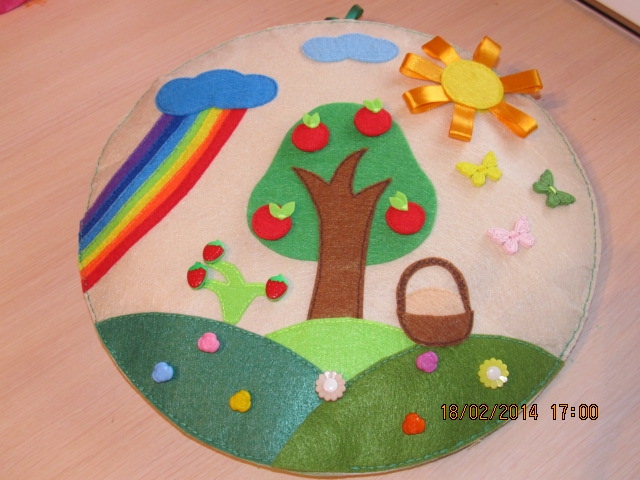 Часики из фетра