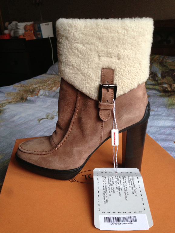 Сапоги TODS, размер 38, цена 9000 руб