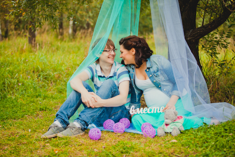 Фотосессия беременности для Оли и Жени