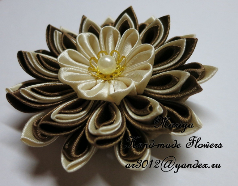 Цветы в технике канзаши