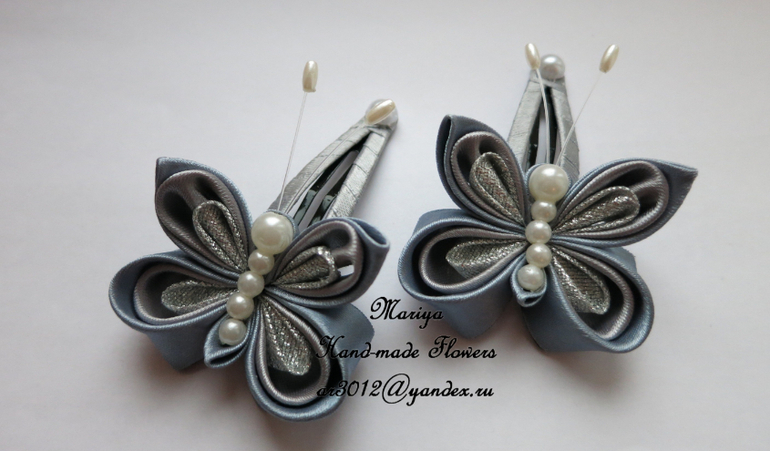 Цветы в технике канзаши