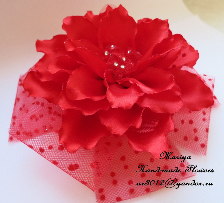 Цветы в технике канзаши