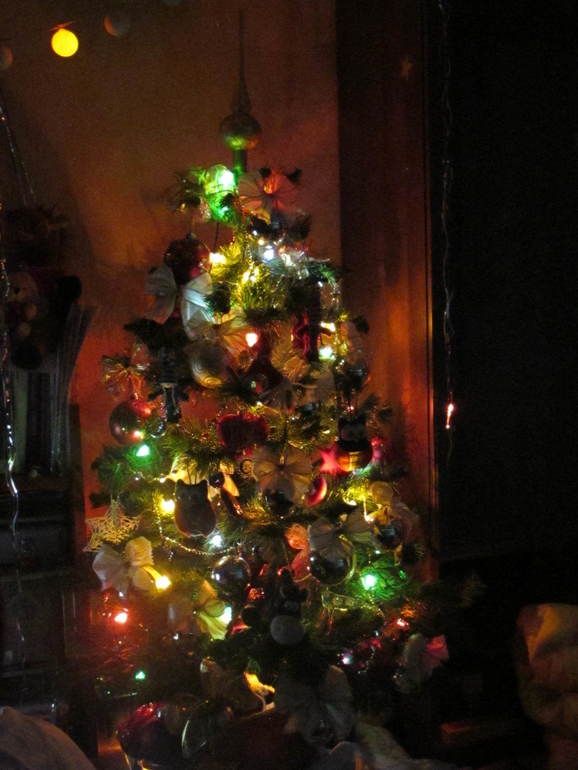 Огоньки, елка и совы