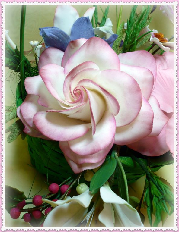 Мои сахарные цветочки с курсов.