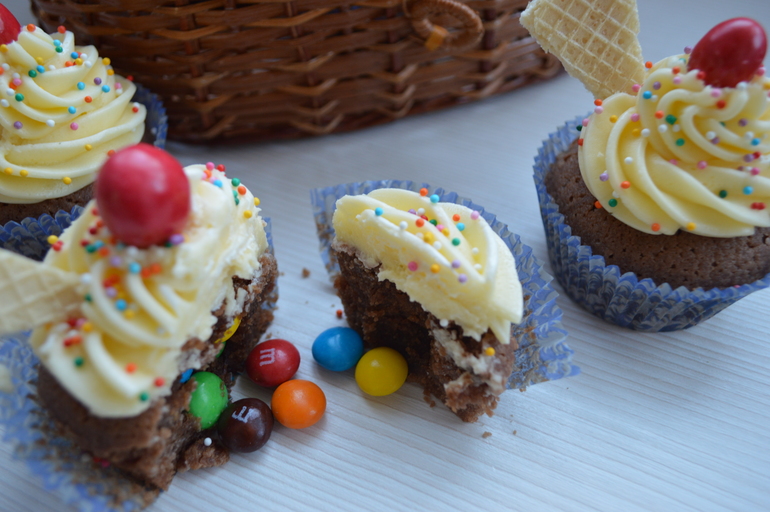 Капкейки с сюрпризом