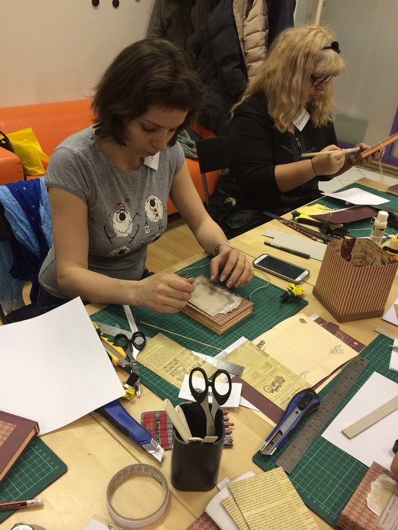 Фотоотчет с МК по мужскому блокноту.