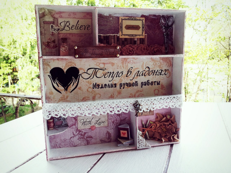 Shadow box   "hand made"