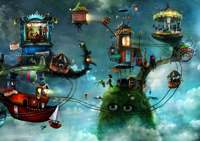 Скандинавские сказки..Как же здорово он рисует..