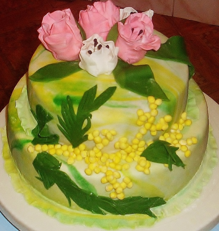 Торт на 8 марта
