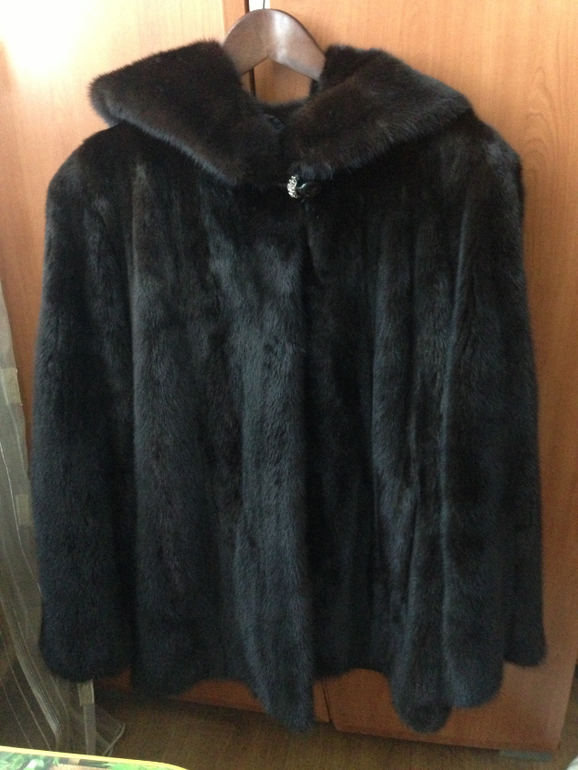 Шуба норковая.Черный Бриллиант