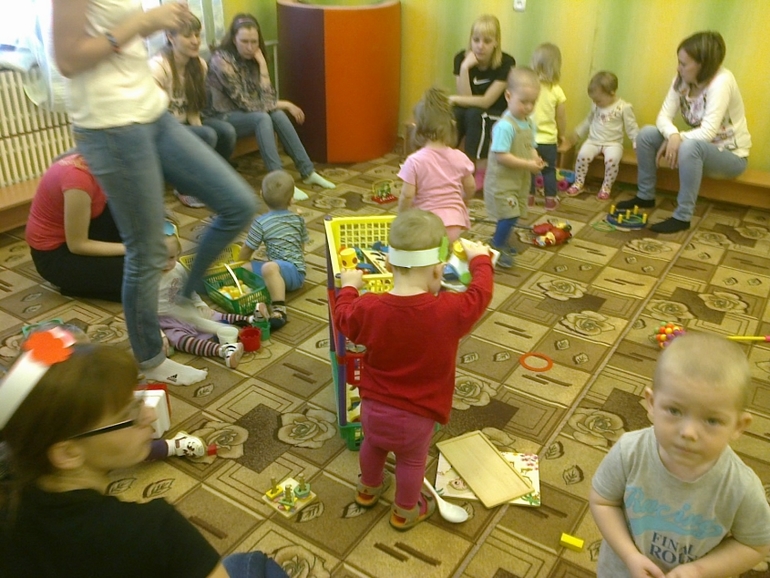 На занятиях