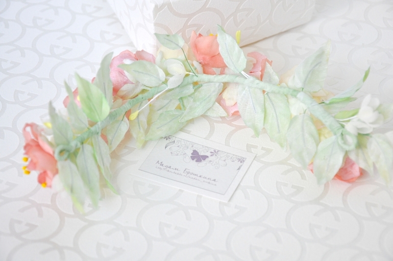 Цветы из шелка..еще парочка работ  и фото невесты