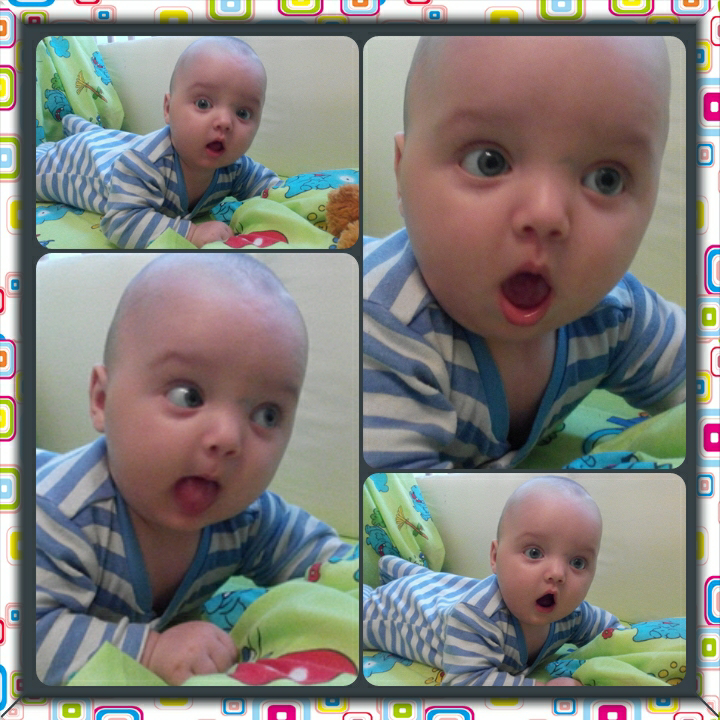 вот и пол годика горошкам...хотя уже совсем и не горошки)))