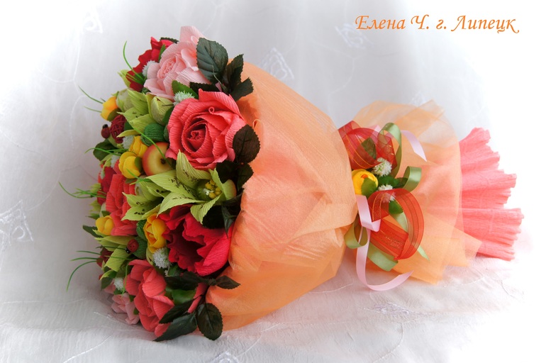 В догонку предыдущему посту летнее ассорти в ручном букете