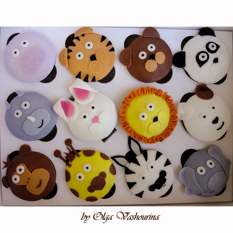 Минизоопарк из капкейков