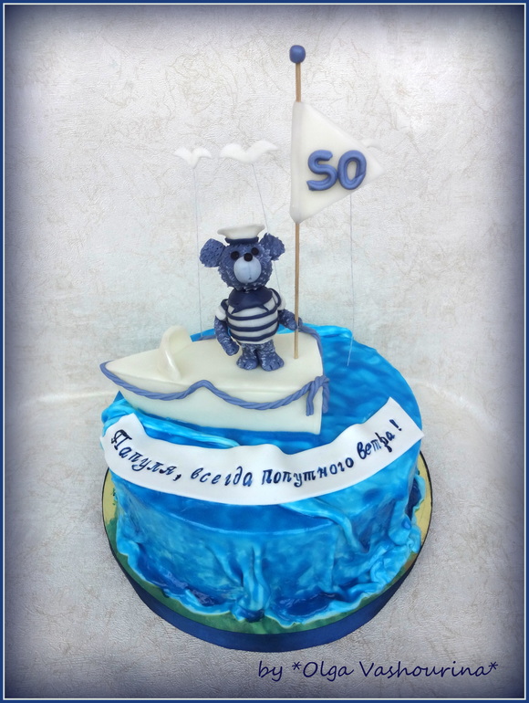 Тортик в морском стиле!