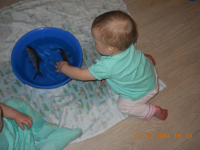 Папа пришел с рыбалки