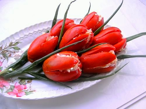 украшения салатов
