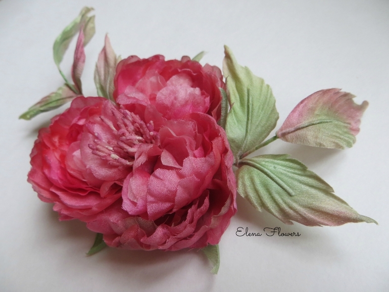 Староанглийская роза брошь "Love Story"