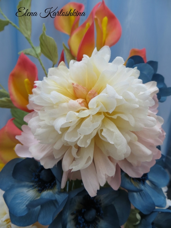 Шелковый интерьерный букет