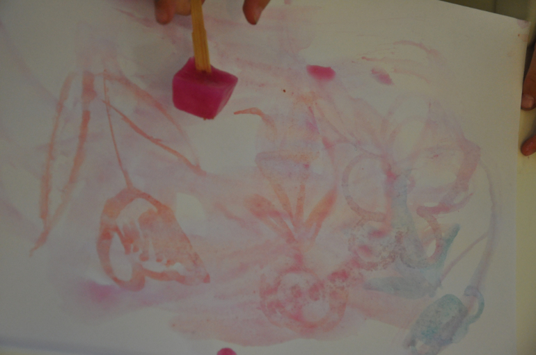 Рисование льдом