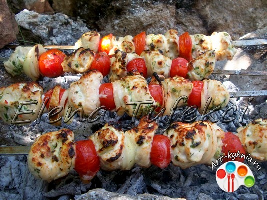 "Куриные рулетики на мангале"