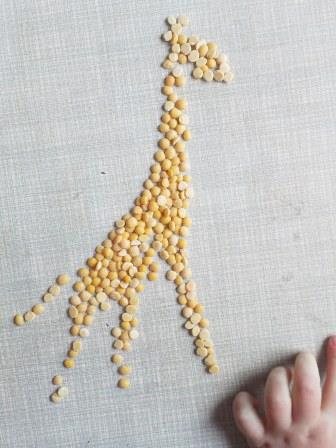 Фигуры из гороха