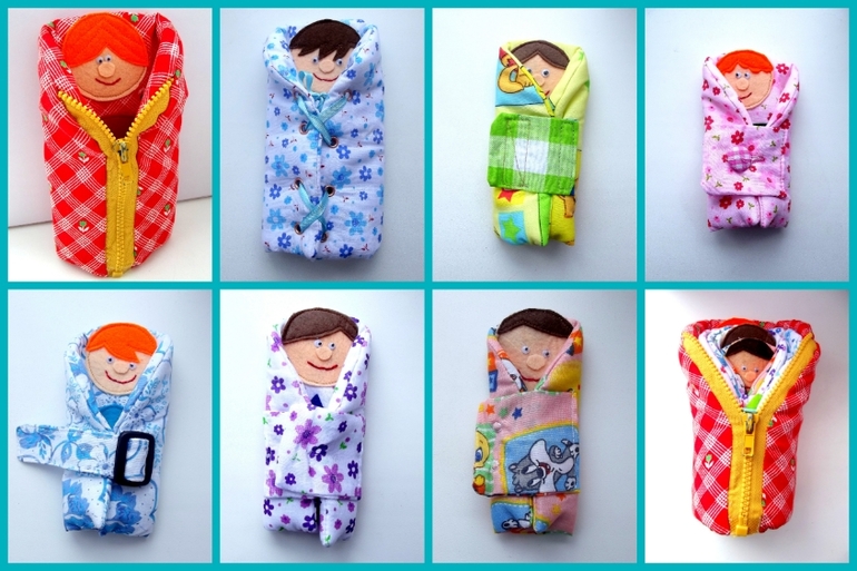 Матрешки-застежки для любопытных ручек)