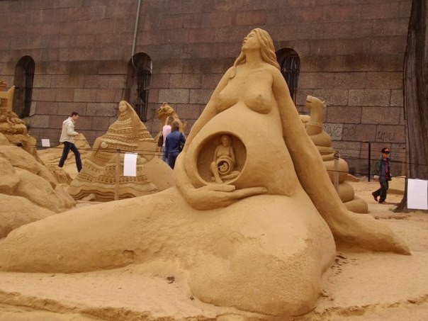 Разбираем необычные красивые беременные картиночки=)