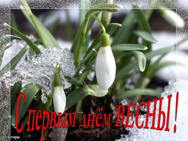 Всех с первым днём весны!!!!!