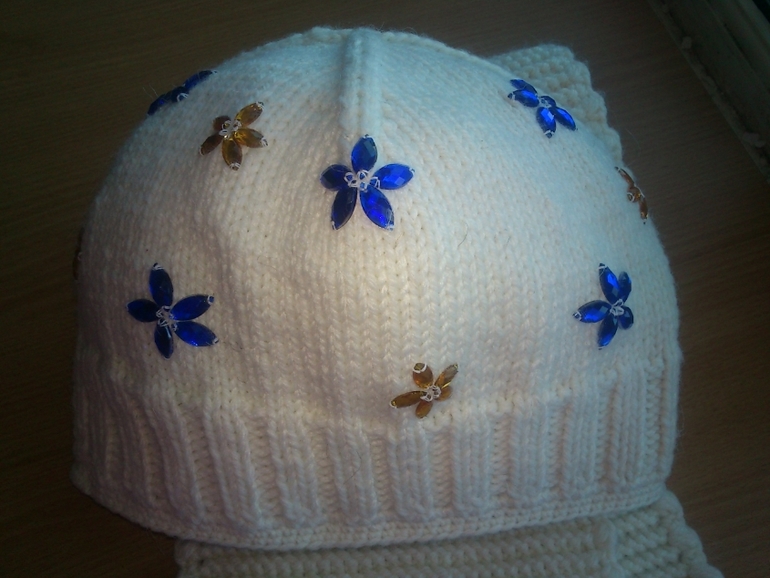 Цветы на снегу