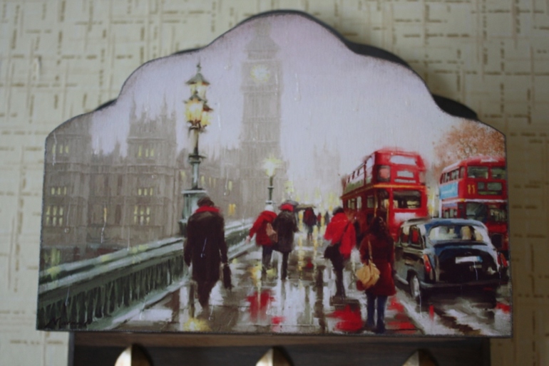 Ключница "Дождливый Лондон"