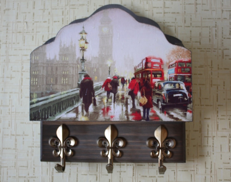 Ключница "Дождливый Лондон"